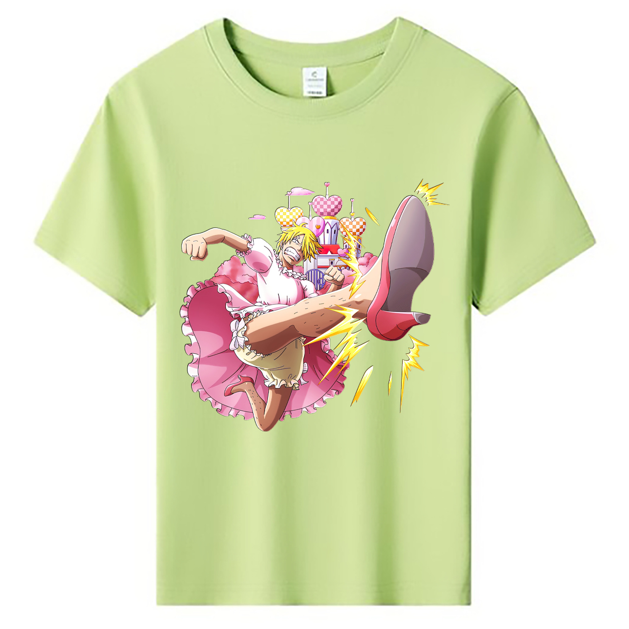 （画像用） ワンピース サンジ ONE PIECE Sanji 綿100％キッズTシャツ（フロントプリント）